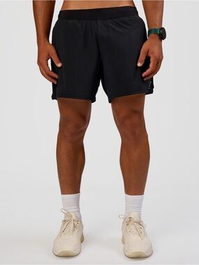 LSKD Men’s Black Functional Training 5" Ripstop Fabric Athletic Short NWT XL